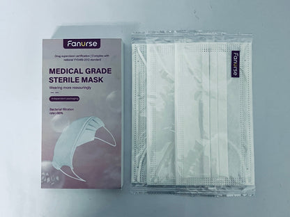Fanurse 3Ply Disposable Face Masks – ≥95% Filtration