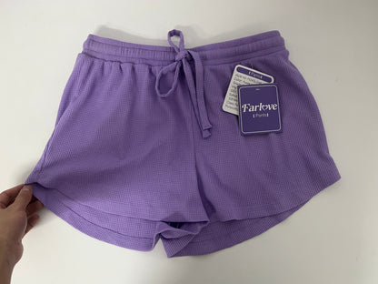 [Farlove Pants]——Farlove Waffle Knit Lounge Shorts - Loose-Fit Casual Shorts for Home & Outdoors