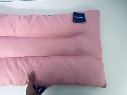 【Favorlife Light Pink Sectioned Pillow】—— Cozy Companion for Daily Rest & Relaxation