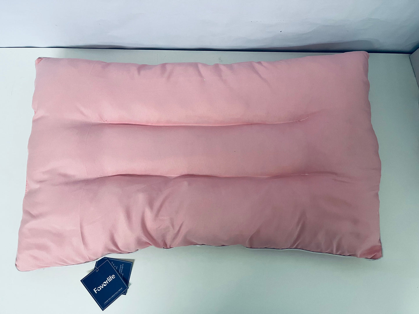 【Favorlife Light Pink Sectioned Pillow】—— Cozy Companion for Daily Rest & Relaxation