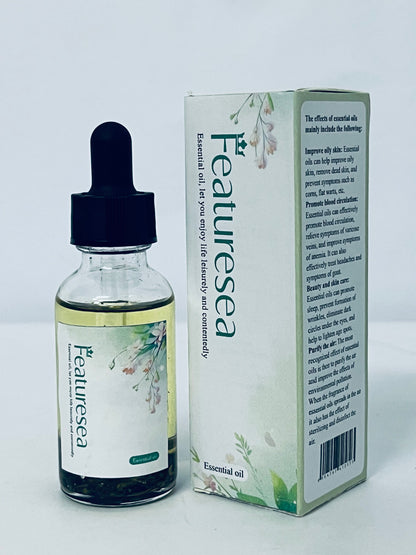 Featuresea Frankincense Essential Oil, 100% Pure & Natural Frankincense Oil for Hair, Face, Body Massage, Lift Skin, Aromatherapy, Bath
