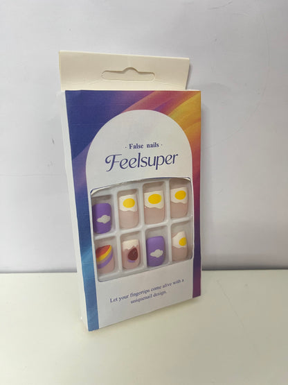 Feelsuper Cute Cartoon False Nails A Healing Fashion Essential for Fingertips
