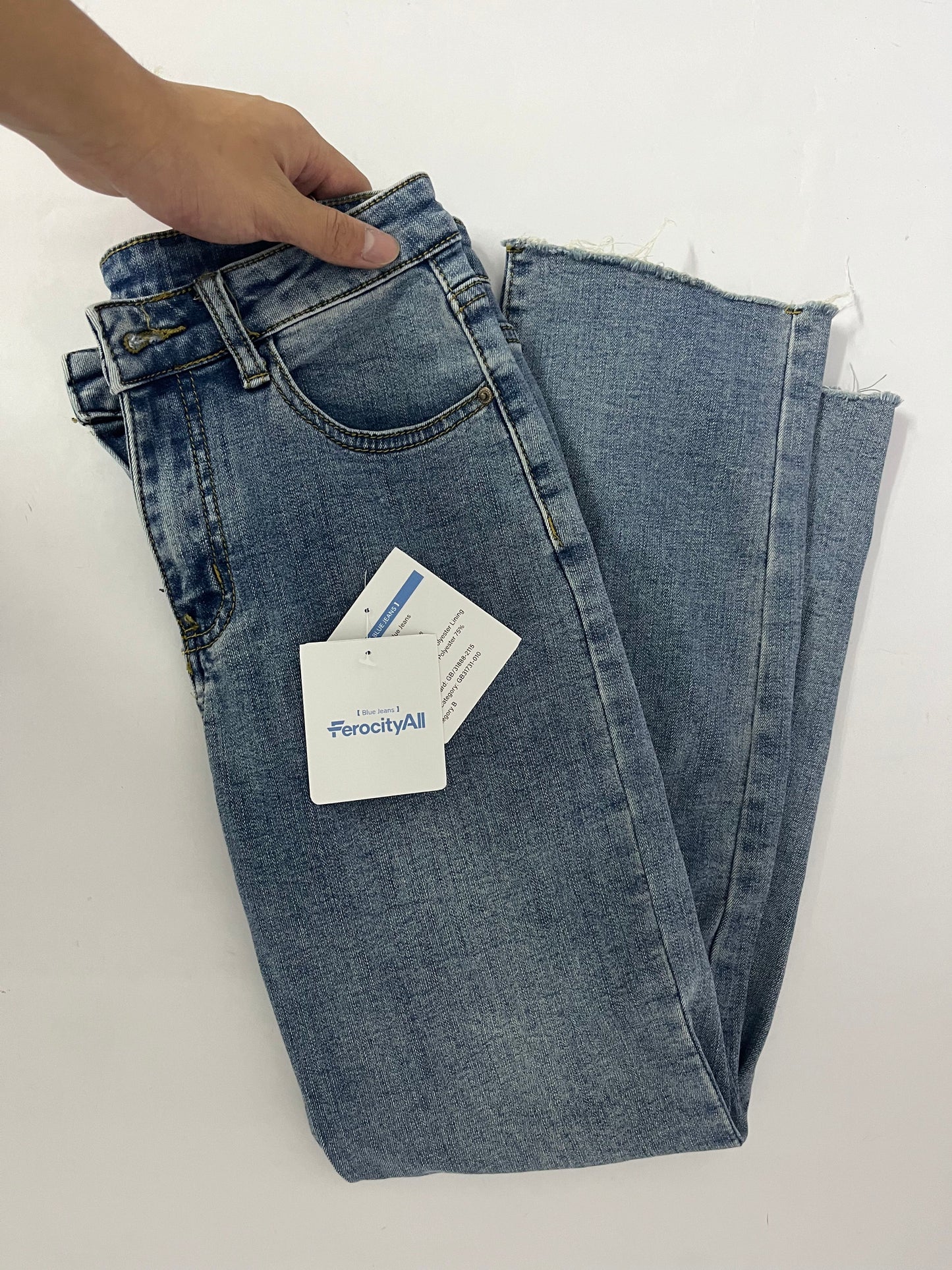 FerocityAll Jeans Bottom Skinny Boot Cut Jeans Legging for Women