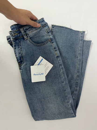 FerocityAll Jeans Bottom Skinny Boot Cut Jeans Legging for Women