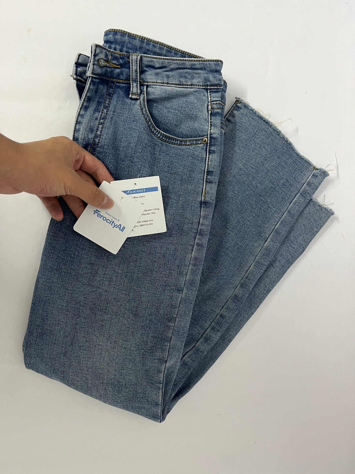 FerocityAll Jeans Bottom Skinny Boot Cut Jeans Legging for Women