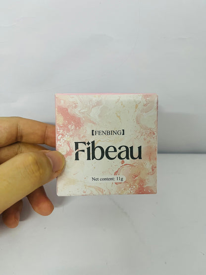 Fibeau Rice Compact Powder – Anti-Aging Pressed Powder with Brown Rice Ferment – Long-Lasting Natural Matte Finish – Moisturizing | Non-Comedogenic Face Powder