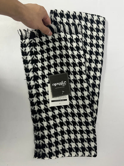 Fifthello Winter Warm Knitted Scarf Women's Premium Houndstooth Collar Scarves