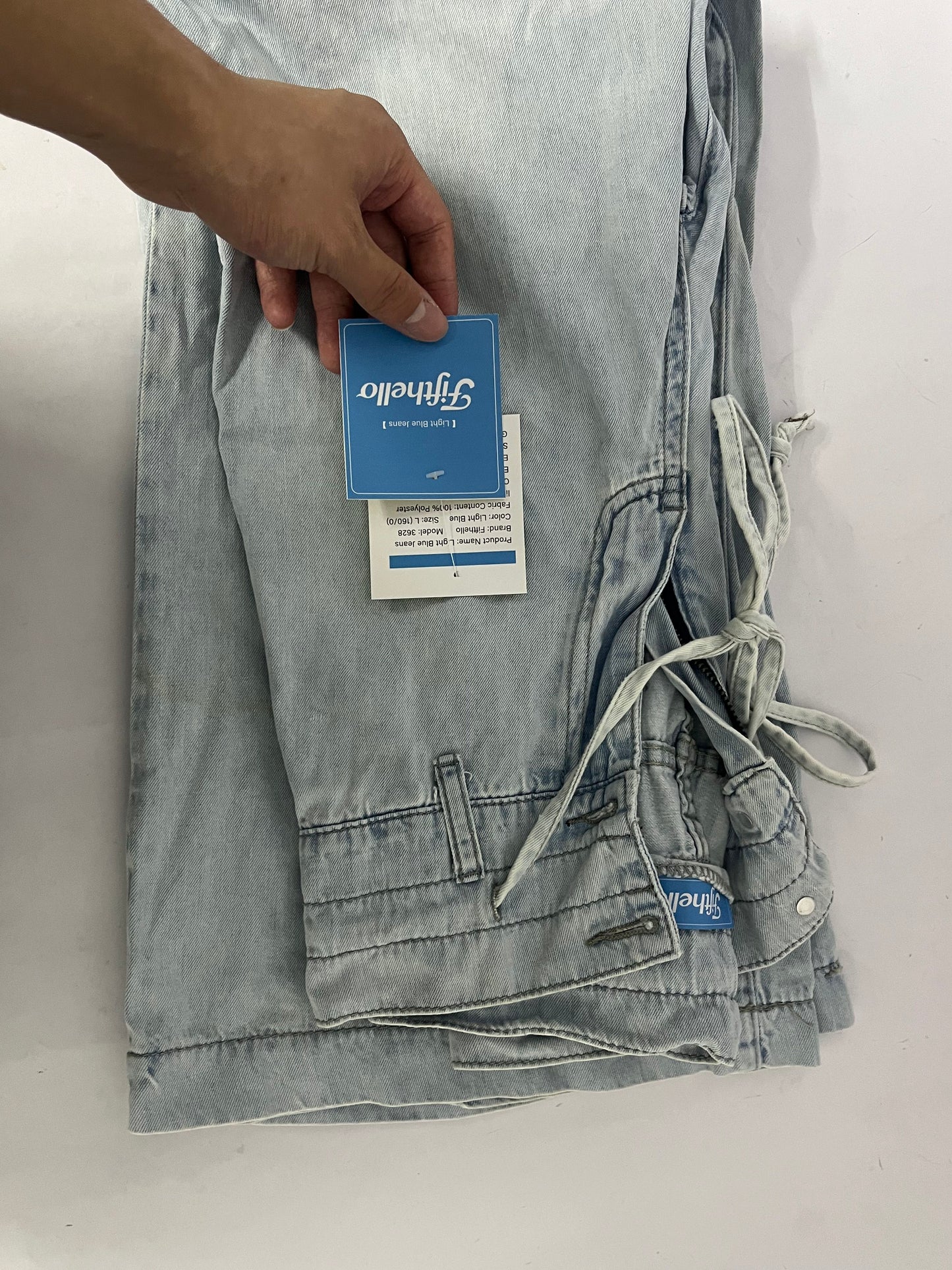 Fifthello Women's Wide Loose Straight Leg Jeans Trendy High Waisted Jeans for Women Baggy Denim Pants with Pockets