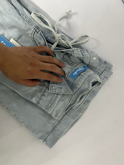 Fifthello Women's Wide Loose Straight Leg Jeans Trendy High Waisted Jeans for Women Baggy Denim Pants with Pockets
