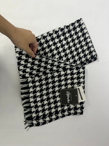 Fifthello Winter Warm Knitted Scarf Women's Premium Houndstooth Collar Scarves