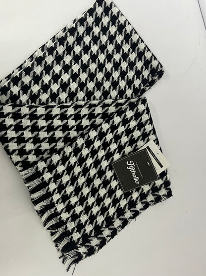 Fifthello Winter Warm Knitted Scarf Women's Premium Houndstooth Collar Scarves