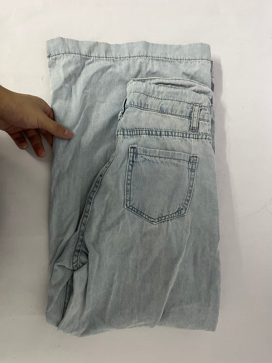 Fifthello Women's Wide Loose Straight Leg Jeans Trendy High Waisted Jeans for Women Baggy Denim Pants with Pockets