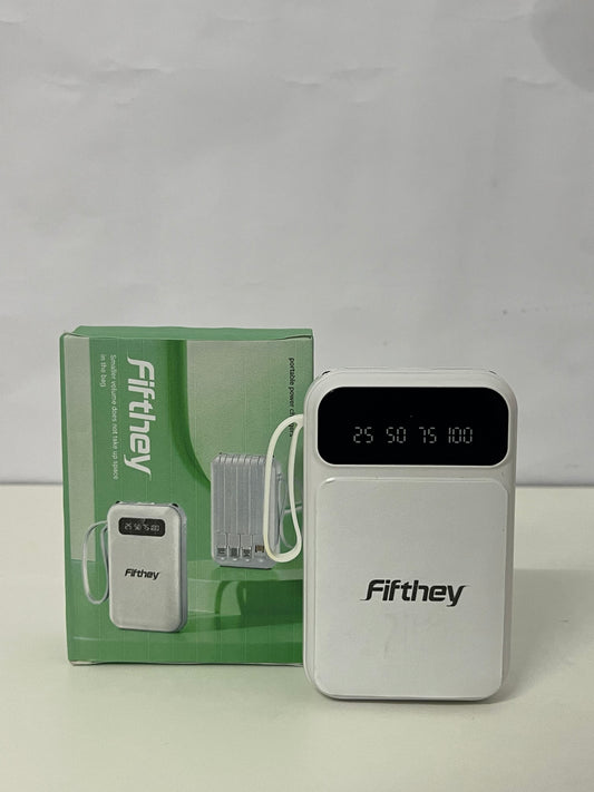 [Fifthey Portable power chargers]-All-in-One Portable Charger - 5000mAh Power Bank with Built-in Cables