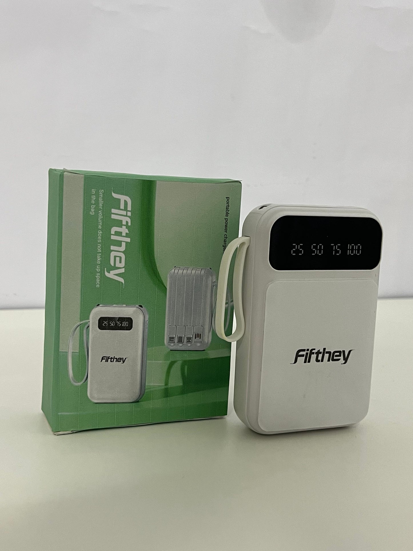 [Fifthey Portable power chargers]-All-in-One Portable Charger - 5000mAh Power Bank with Built-in Cables
