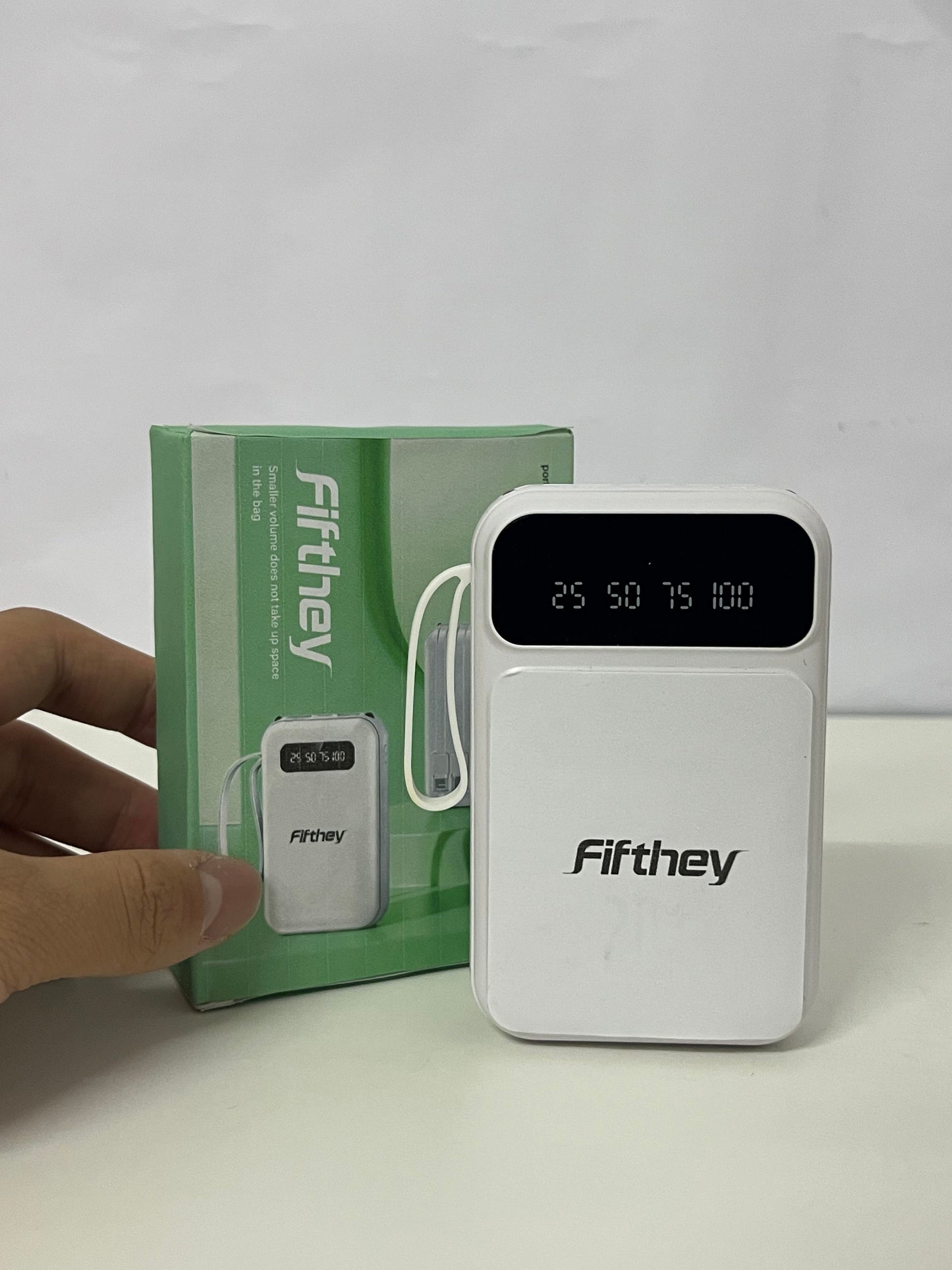 [Fifthey Portable power chargers]-All-in-One Portable Charger - 5000mAh Power Bank with Built-in Cables