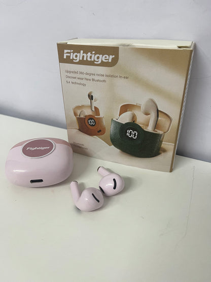 Fightiger 360° Noise-Canceling True Wireless Bluetooth Headphones Dual Goodies of Pink Aesthetics & Immersive Sound