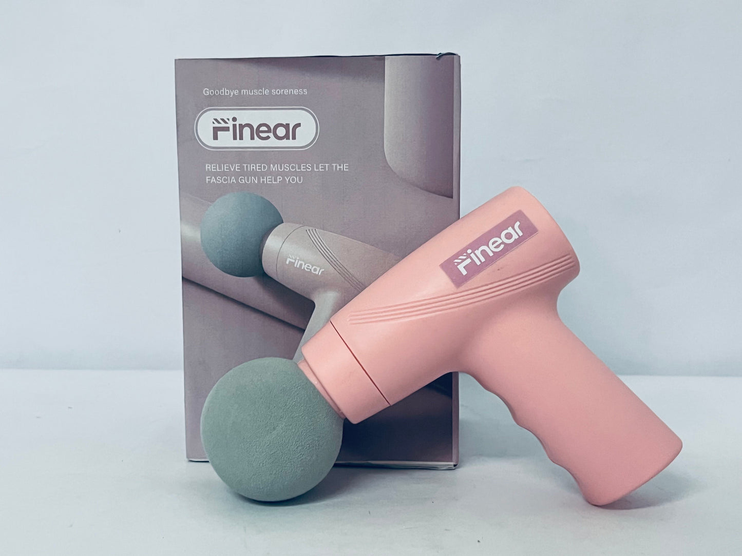 Finear Mini Portable Deep Tissue Massage Gun - Quiet Operation, Long-Lasting Battery for Full Body Muscle Recovery and Myofascial Pain Relief