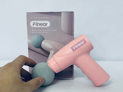 Finear Mini Portable Deep Tissue Massage Gun - Quiet Operation, Long-Lasting Battery for Full Body Muscle Recovery and Myofascial Pain Relief