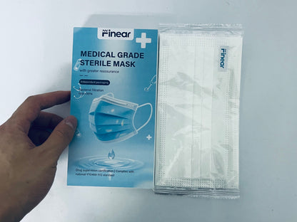 Finear Soft Disposable Face Masks for Everyday Use - 3-Layer Protection with ≥98%, Breathable & Lightweight, Elastic Earloop Design（20-Pack）