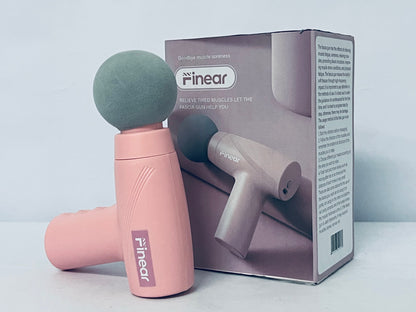 Finear Mini Portable Deep Tissue Massage Gun - Quiet Operation, Long-Lasting Battery for Full Body Muscle Recovery and Myofascial Pain Relief