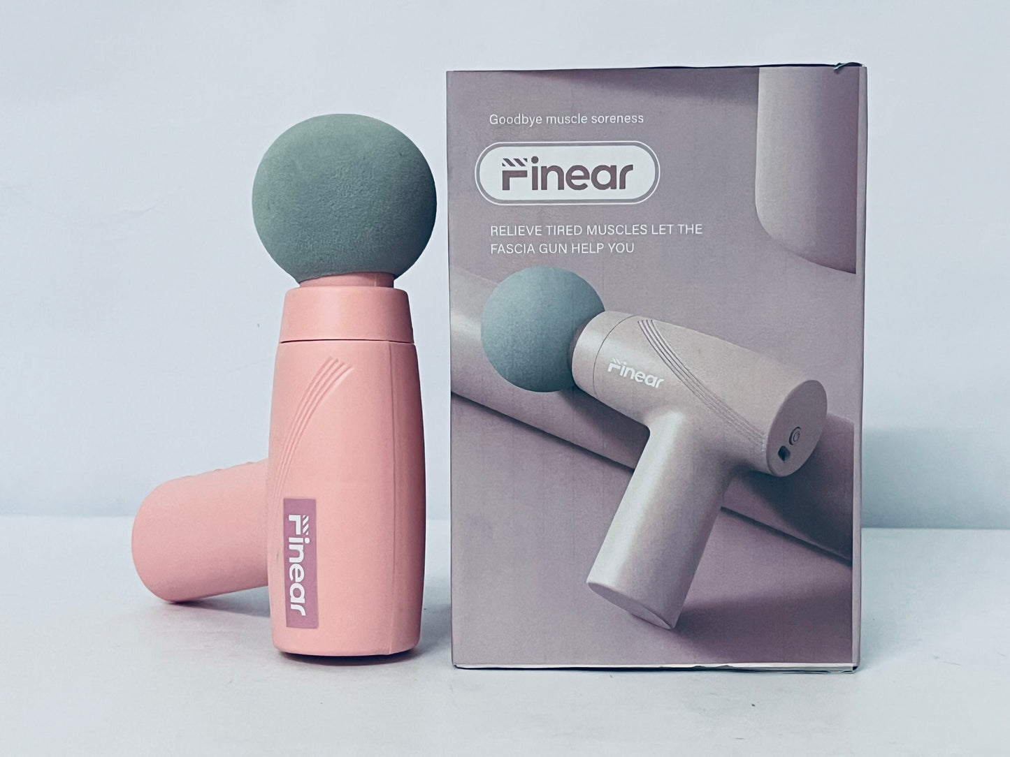 Finear Mini Portable Deep Tissue Massage Gun - Quiet Operation, Long-Lasting Battery for Full Body Muscle Recovery and Myofascial Pain Relief