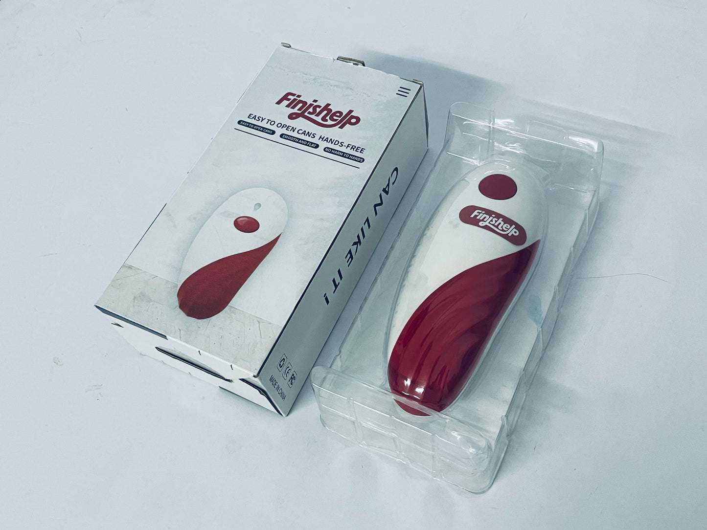 Finishelp Kitchen Automatic Safety Cordless One Tin Touch Electric Can Opener Professional Electric Can Opener One-touch switch Smooth can edge Being friendly to left-hander and arthritics