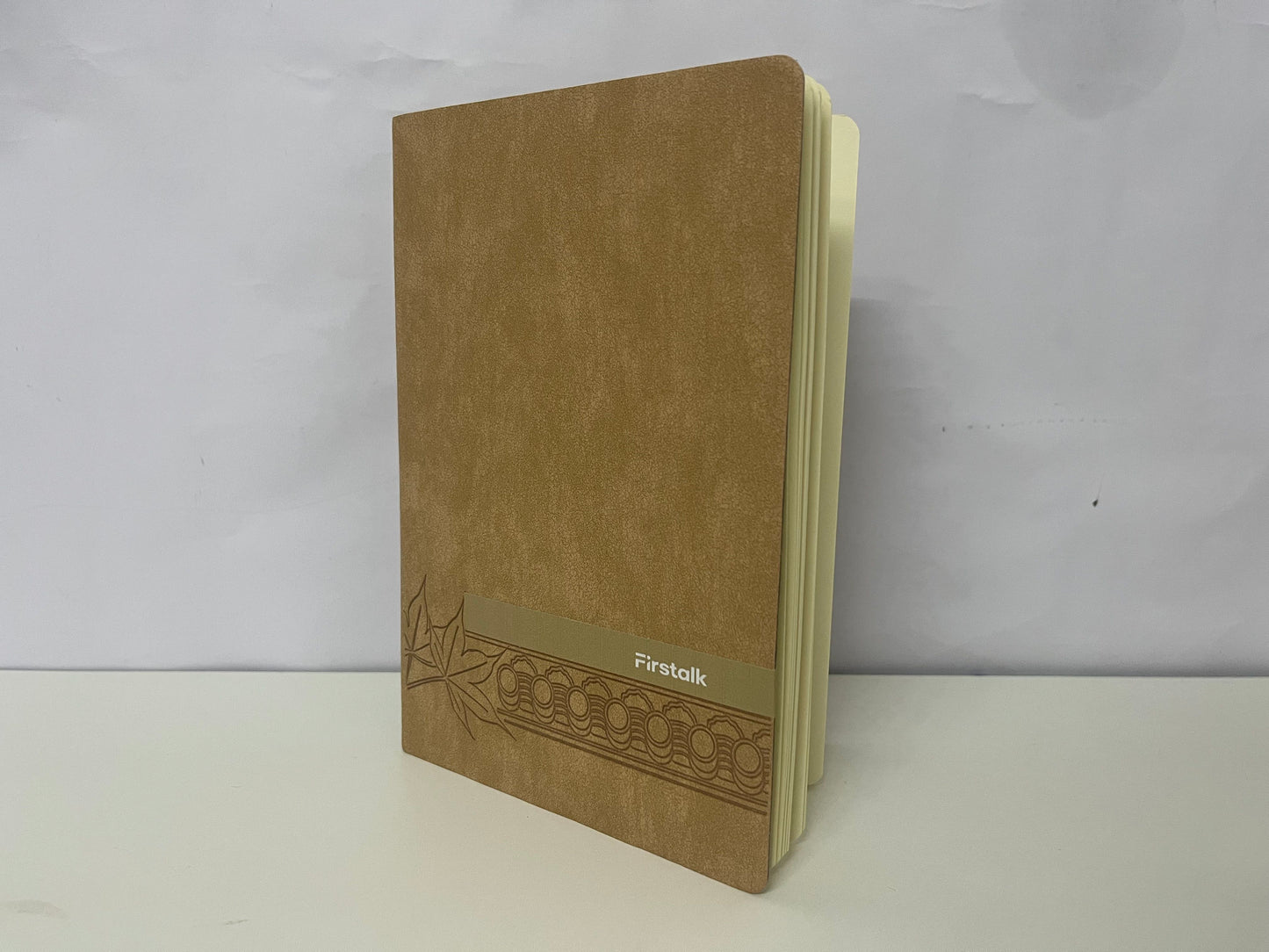 Firstalk Retro Brown Texture Notebook A Textured Writing & Storage Essential