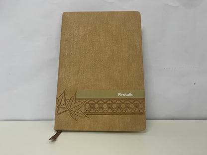 Firstalk Retro Brown Texture Notebook A Textured Writing & Storage Essential