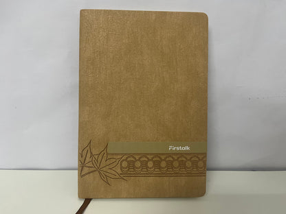 Firstalk Retro Brown Texture Notebook A Textured Writing & Storage Essential