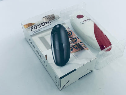Firsthe One Touch Electric Can Opener Easy Open Any Can Sizes with Smooth Edge, Hand Held Portable Battery Operated Electric Can Openers, Kitchen Gadgets Automatic Can Opener for Seniors
