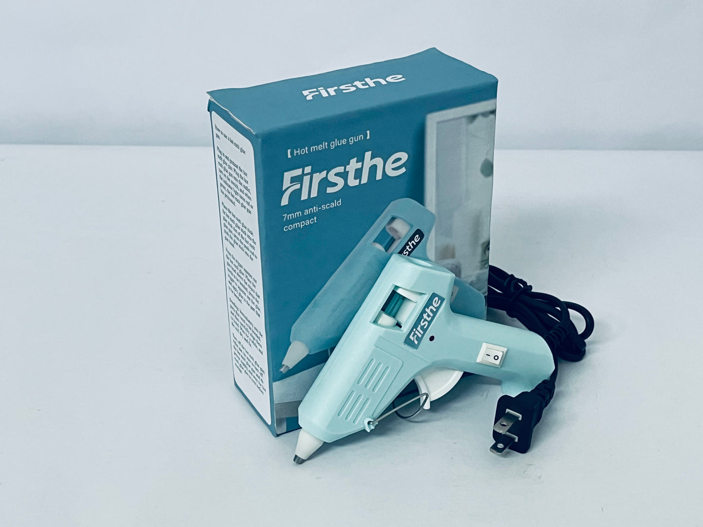 Firsthe Hot Glue Gun Kit with 30 Glue Sticks(130mm x 7mm), Fast Preheating Hot Melt, High Temp for School Crafts DIY Arts and Quick Home Repairs, 20W Blue