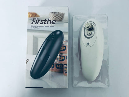 Firsthe One Touch Electric Can Opener Easy Open Any Can Sizes with Smooth Edge, Hand Held Portable Battery Operated Electric Can Openers, Kitchen Gadgets Automatic Can Opener for Seniors