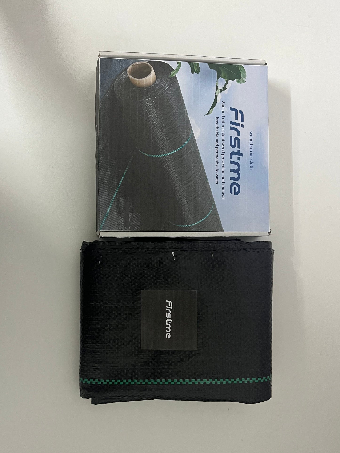 [Firstme Plastic sheeting for preventing weed growth]——Firstme Weed Barrier Fabric - Breathable Water Permeable Garden Weed Control Mat
