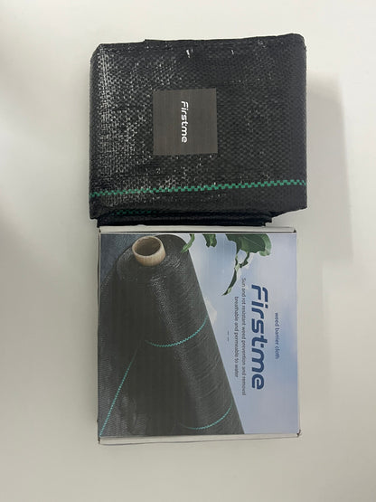 [Firstme Plastic sheeting for preventing weed growth]——Firstme Weed Barrier Fabric - Breathable Water Permeable Garden Weed Control Mat
