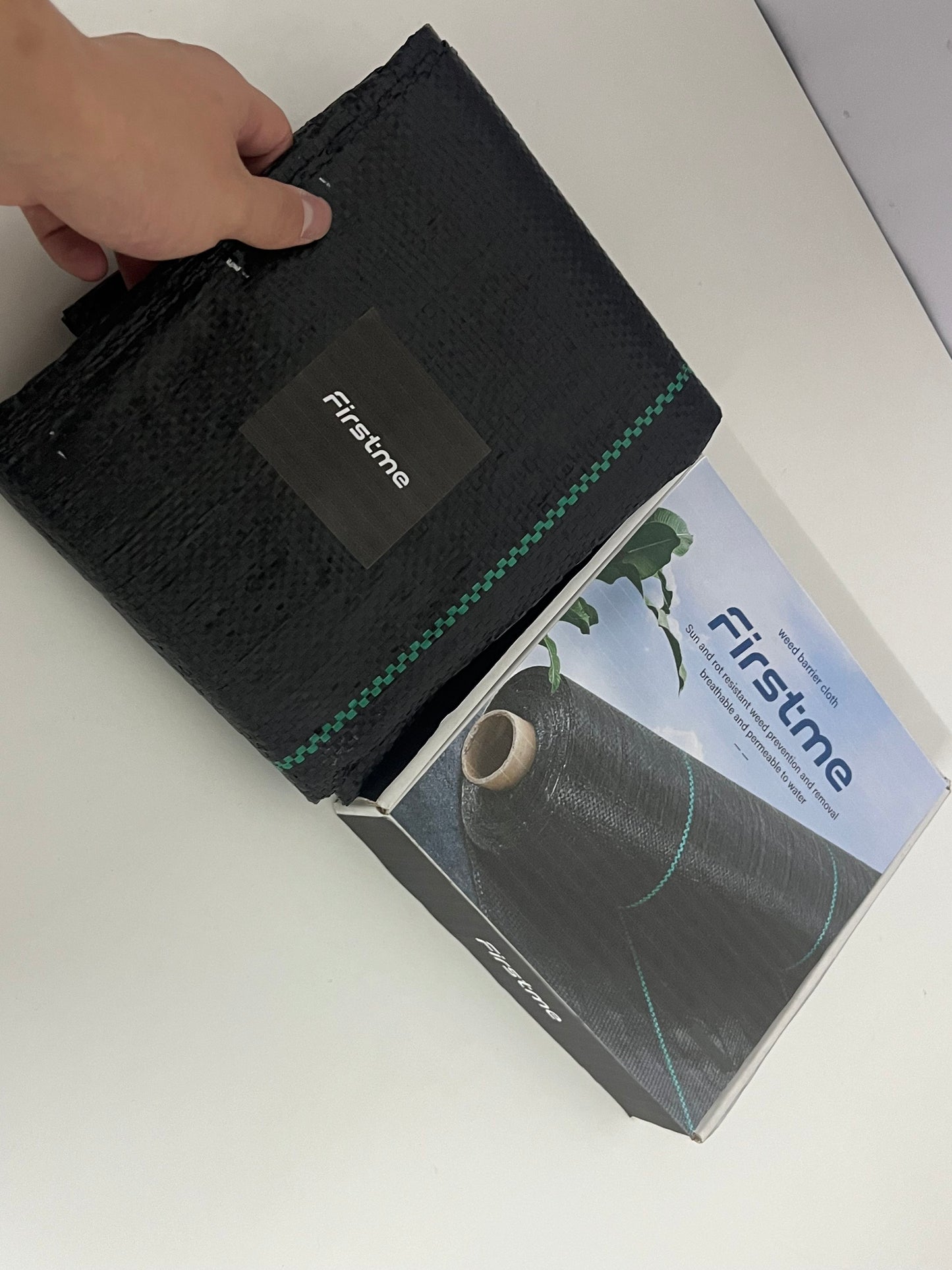 [Firstme Plastic sheeting for preventing weed growth]——Firstme Weed Barrier Fabric - Breathable Water Permeable Garden Weed Control Mat