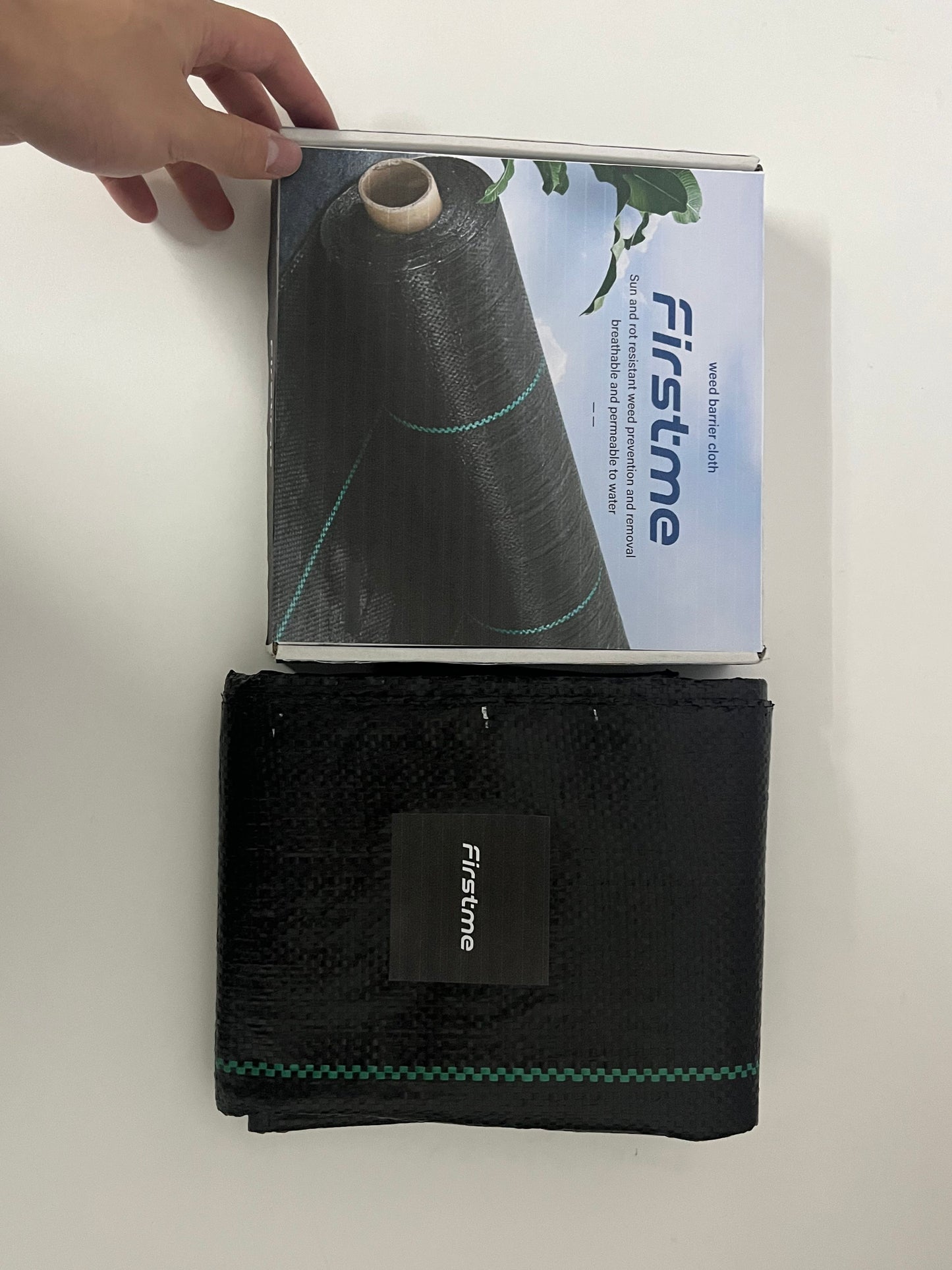 [Firstme Plastic sheeting for preventing weed growth]——Firstme Weed Barrier Fabric - Breathable Water Permeable Garden Weed Control Mat