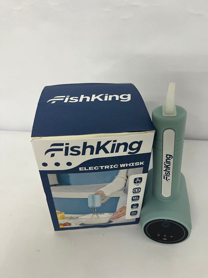 FishKing Electric Mixer, Portable Automatic Electric Hand Mixer Handheld Mixer Cordless Hand Mixer USB Rechargeable for Baking Cake Egg Cream