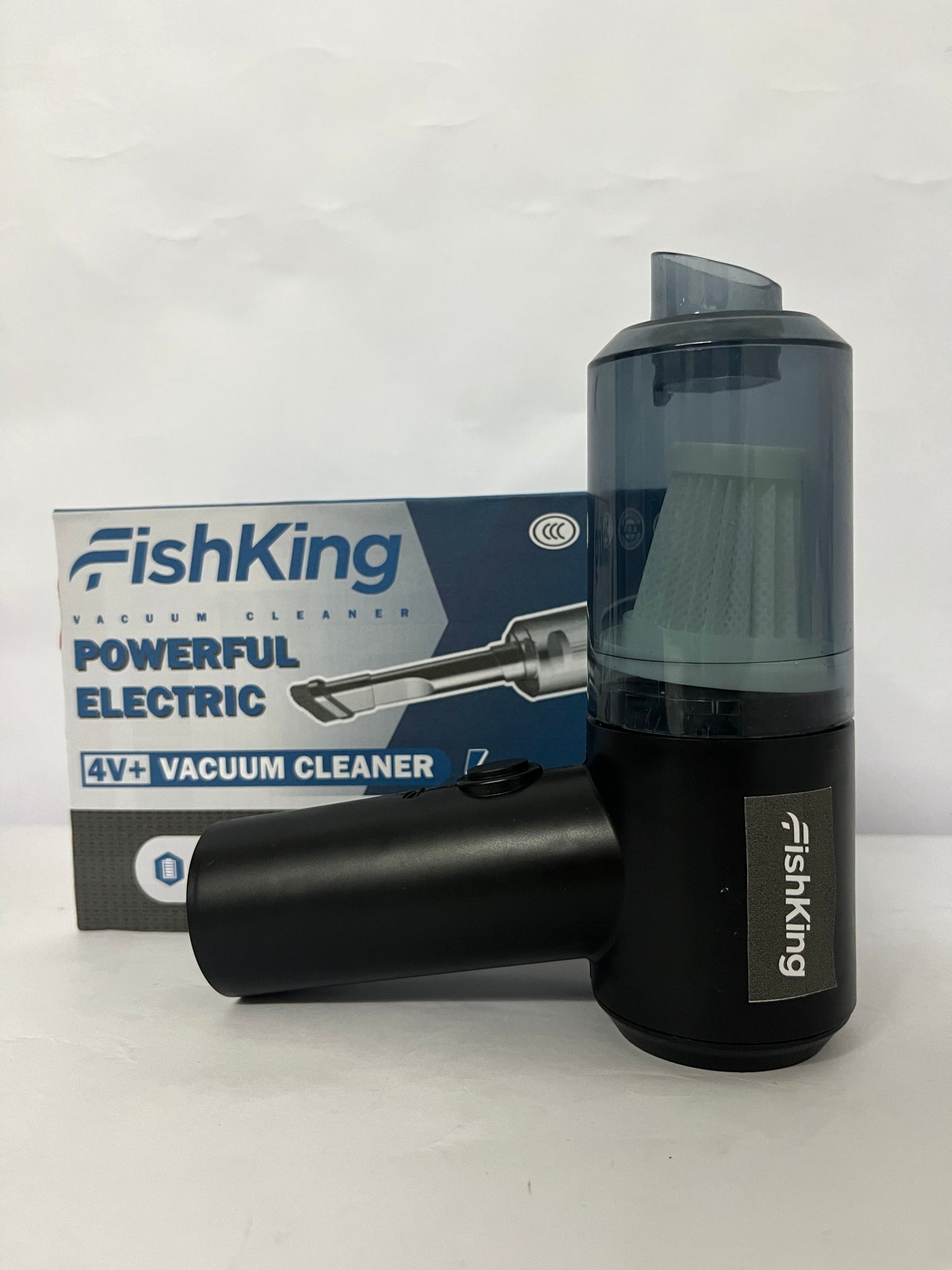 FishKing Handheld Car Vacuum Cleaner Car Vacuum Portable Cordless High Power Mini Vacuum Cleaner Rechargeable & Air Duster for Home Office Pet