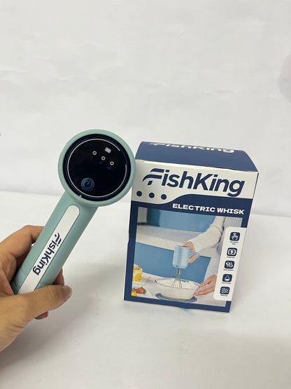 FishKing Electric Mixer, Portable Automatic Electric Hand Mixer Handheld Mixer Cordless Hand Mixer USB Rechargeable for Baking Cake Egg Cream
