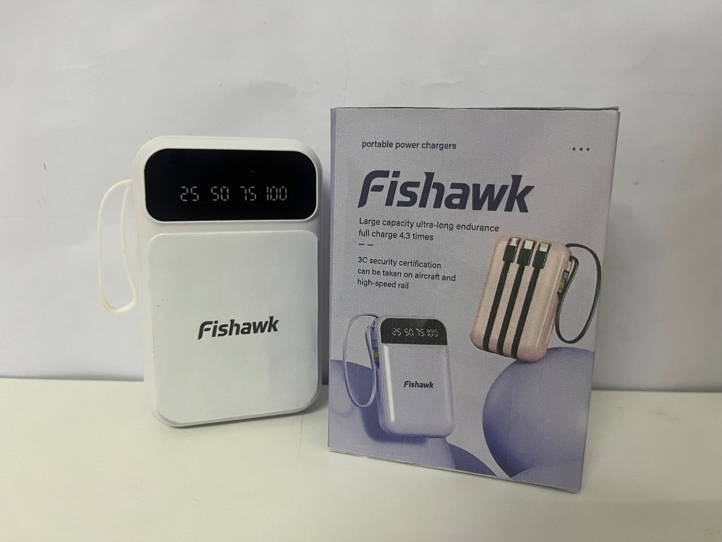 【Fishawk Portable Power Charger】—— Reliable On-the-Go Power for Your Devices