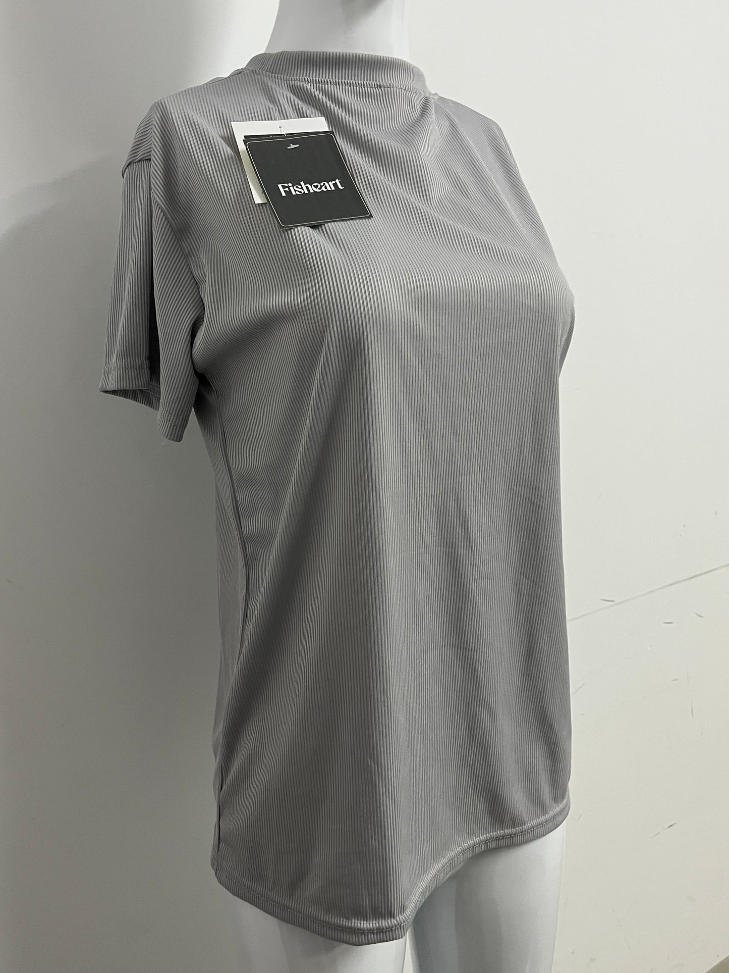 【Fisheart Ribbed T-shirt】—— Stylish & Comfortable Daily Wear
