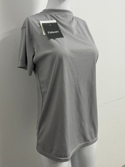 【Fisheart Ribbed T-shirt】—— Stylish & Comfortable Daily Wear