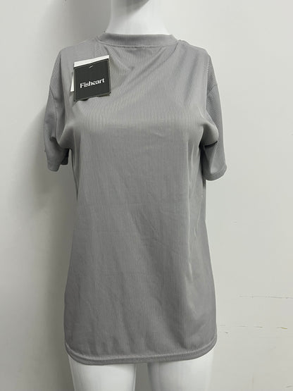 【Fisheart Ribbed T-shirt】—— Stylish & Comfortable Daily Wear