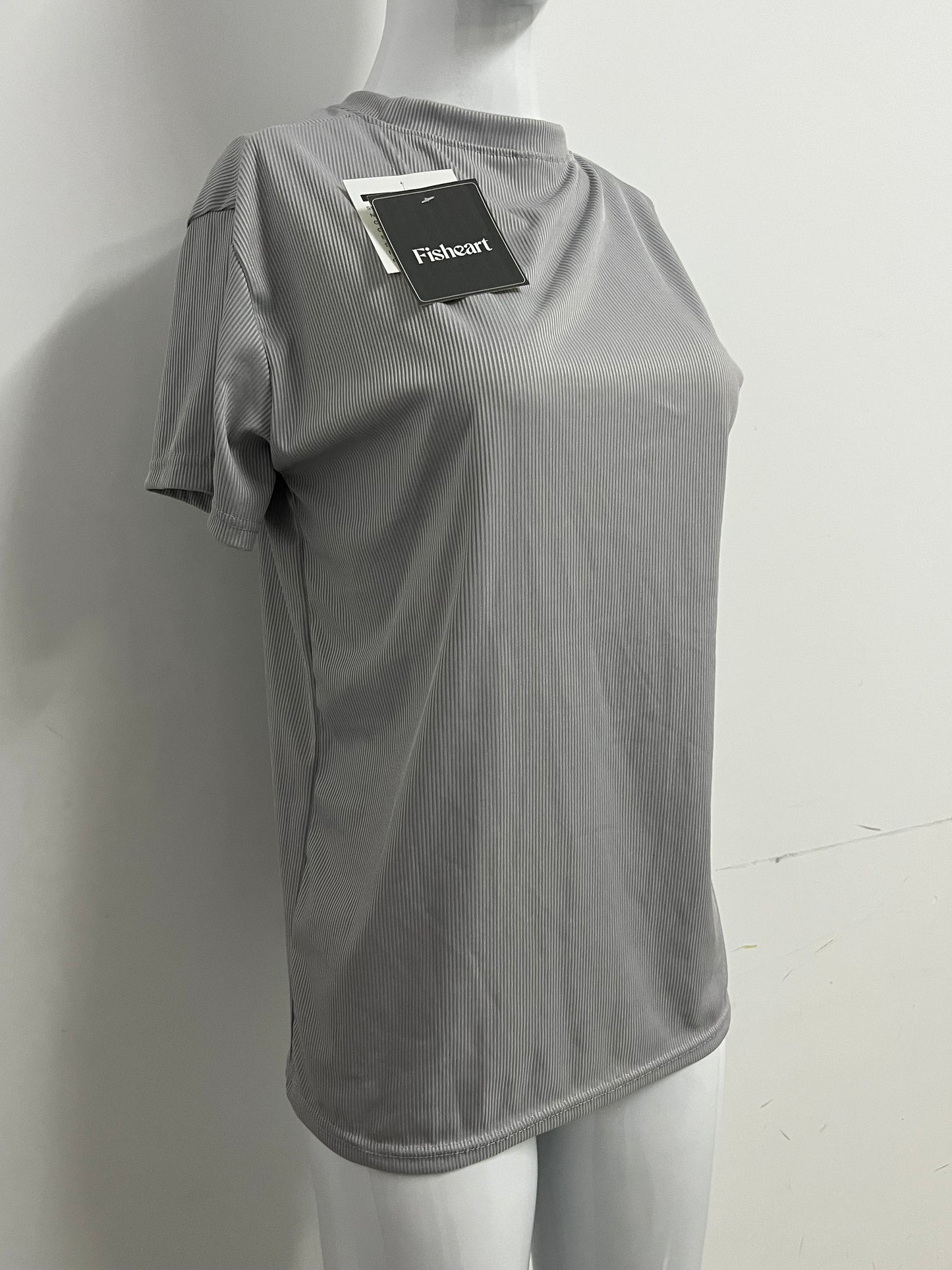 【Fisheart Ribbed T-shirt】—— Stylish & Comfortable Daily Wear