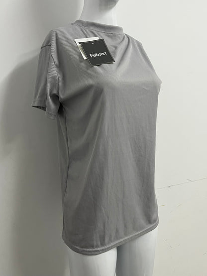 【Fisheart Ribbed T-shirt】—— Stylish & Comfortable Daily Wear