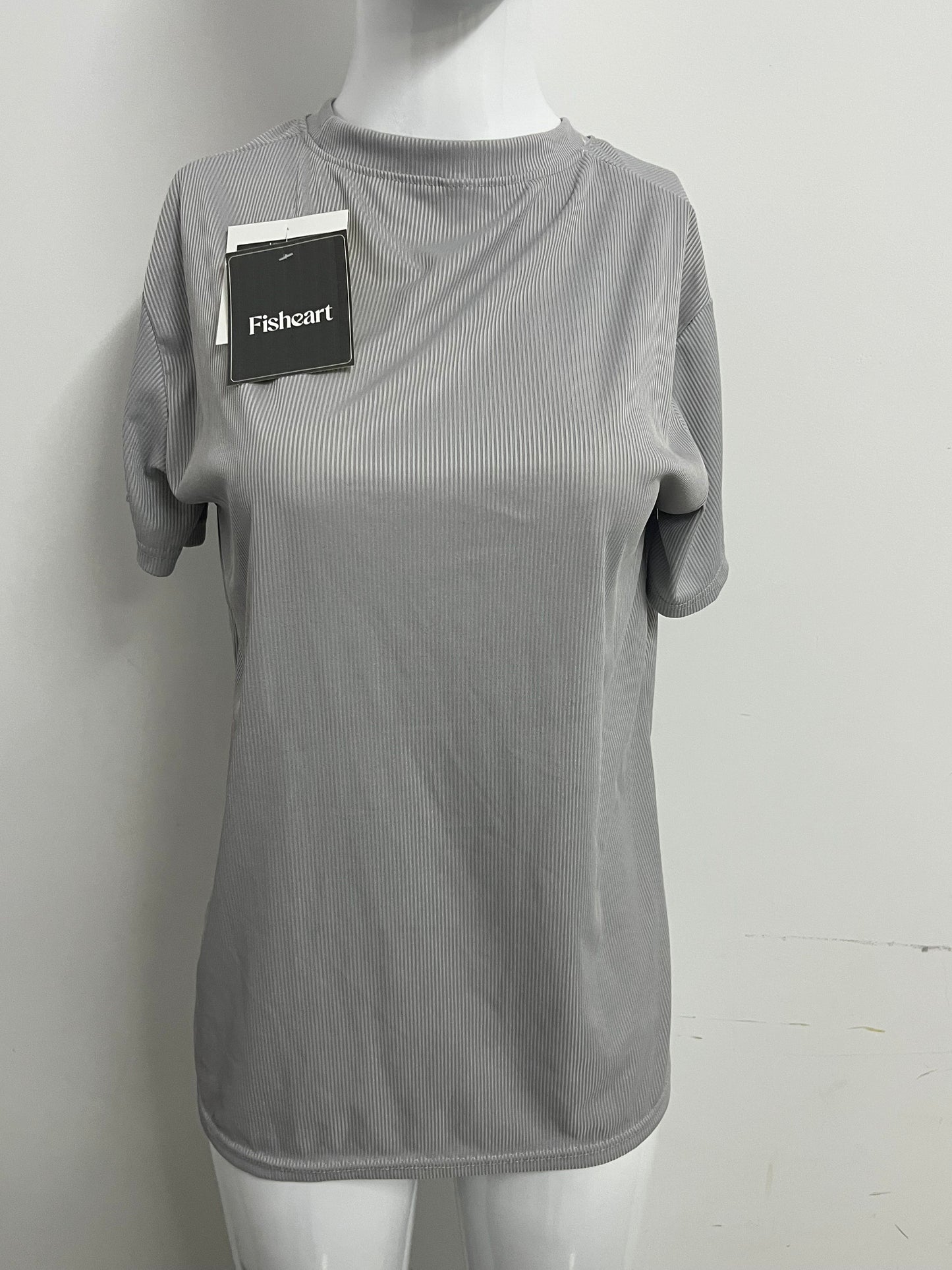 【Fisheart Ribbed T-shirt】—— Stylish & Comfortable Daily Wear