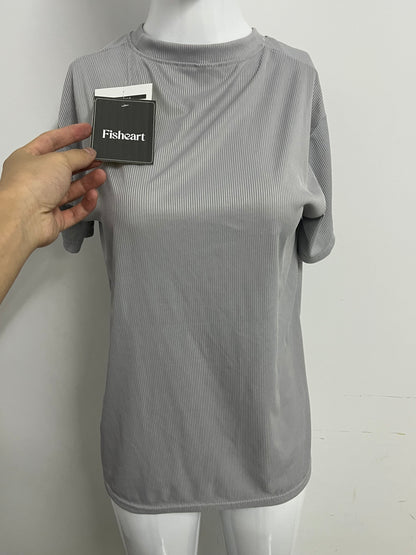【Fisheart Ribbed T-shirt】—— Stylish & Comfortable Daily Wear