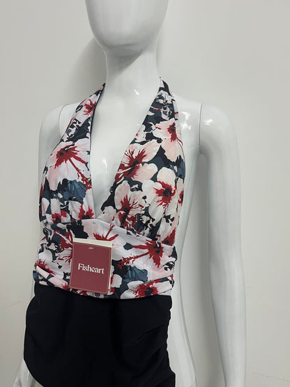 【Fisheart Halter Floral Swimsuit】—— Stylish & Flattering Beach Wear