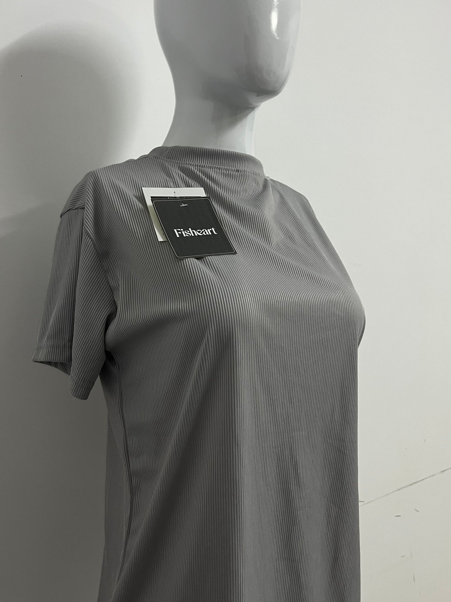 【Fisheart Ribbed T-shirt】—— Stylish & Comfortable Daily Wear