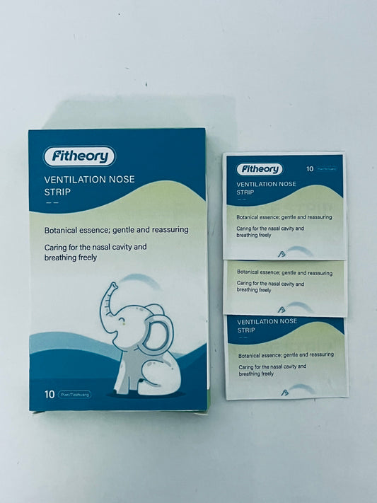 Fitheory Strips for Breathing Nasal Congestion Relieve promoting a more restful sleep experience